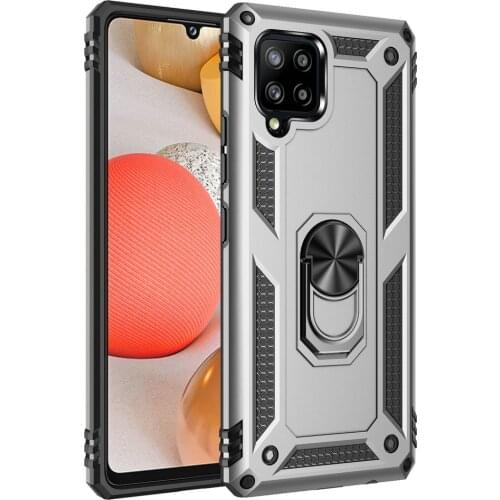 Metal Ring Back Case for Samsung F22 F 22 Bumper Cover Magnet Phone Holder Coque for Samsung Galaxy F22 Case SM-F225 Shockproof