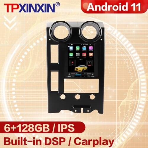 128G Carplay Android Tesla Screen Multimedia Stereo For Hummer H2 2004 2005 2006 2007 2008 2009 Radio Receiver Player Head Unit