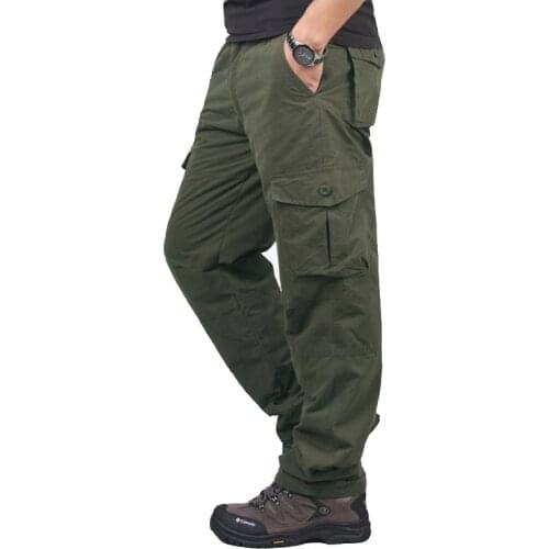 Spring Winter Cargo Work Pants Men Casual Military Men Chinos Trousers Long Khaki BlackTactical Pants Men Pantalon Cargo Hombre