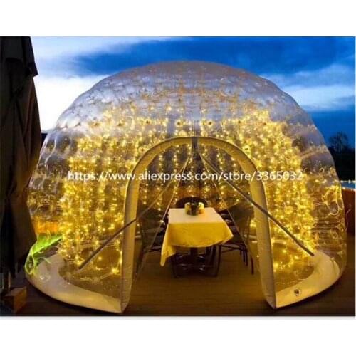 Outdoor Durable Airtight Inflatable igloo Dome Tent For Restaurant