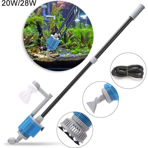 20/28W Fish tank electric water exchanger pump Cleaning Tools Sand washing, water suction, water adding, Clean fish defecation