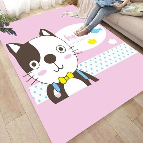 Cartoon Cat Anti-Skid Floor play Mats 3D Carpet Non-slip Rug Dining Living Room Soft Kids Bedroom Mat Carpet 10