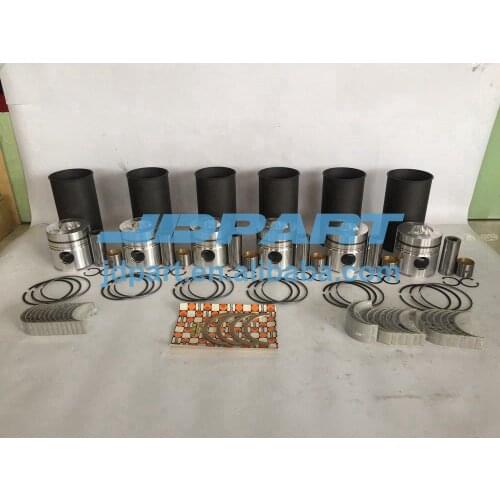 PE6 cylinder liner with piston piston rings and engine bearings For Nissan
