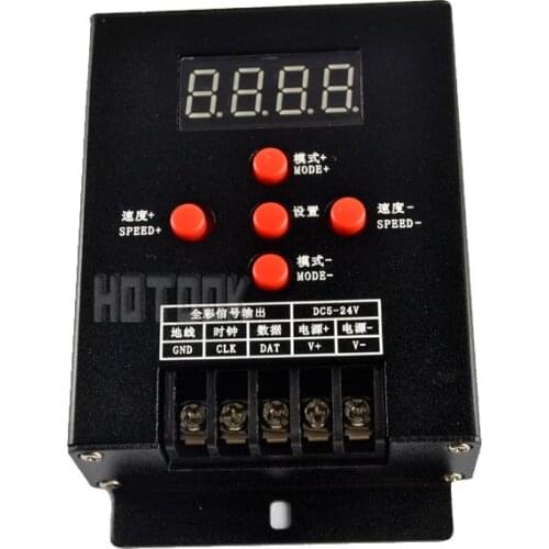Full Color Mini Intelligent RGB LED Controller Point controll WS2811 WS2801 LPD6803 LPD1109 SM16716 TM1803 etc for led strip
