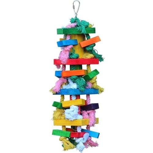 Practical Bird Chewing Toy Large Medium Parrot Cage Bite Toys African Grey Macaws Cockatoos