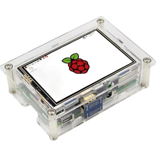 Raspberry Pi 3.5 inch LCD Touchscreen Display Module 480x320 3.5" Resistive Touch Screen for RPi 3 model B+ Acrylic Case