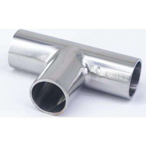 19mm O/D 304 Stainless Steel Sanitary Weld Tee Connector Pipe Fitting
