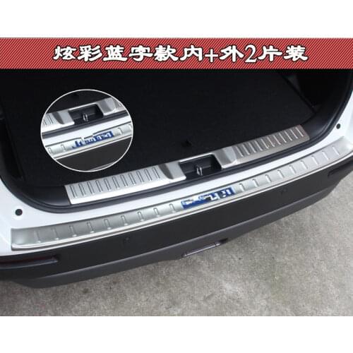 Car-Styling Stainless Steel Rear Bumper Protector Sill For Suzuki Vitara 2015 2016 2017 Car Accessories Trunk 2PCS/SET
