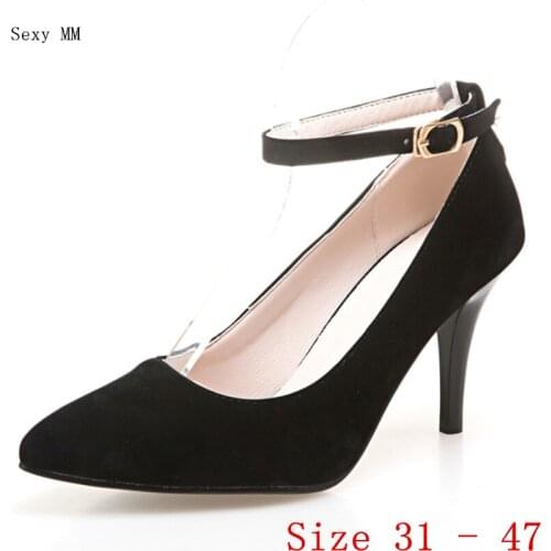 High Heels Women Pumps High Heel Shoes Stiletto Woman Party Wedding Shoes Kitten Heels Small Plus Size 31 - 47