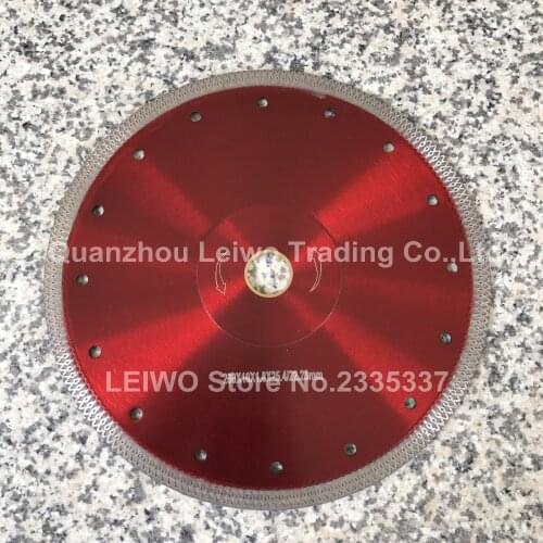 Turbo Saw Blade 9 inch (230 mm) for Porcelain Tile Ceramic Diamond Cutting Disc Thickness 1.8 mm Inner Hole 25.4 mm or 22.23 mm