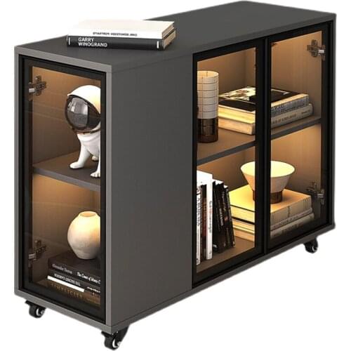Narrow Sofa Side Cabinet Side Cabinet Side Cabinet Door Storage Cabinet Simple Modern Living Room Small Apartment Side Table