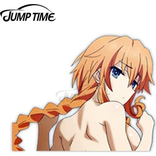 Jump Time Date a Live Yamai Yuzuru Sexy Cute Anime Girl Waifu Peeker Vinyl Decal Big Head Car Stickers