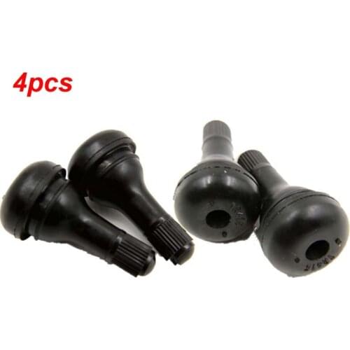 Youwinme 4Pcs Car TR415 Tire Valve Stem Snap-In 32mm Valve Hole Auto Tyre Rubber Wheel Tubeless