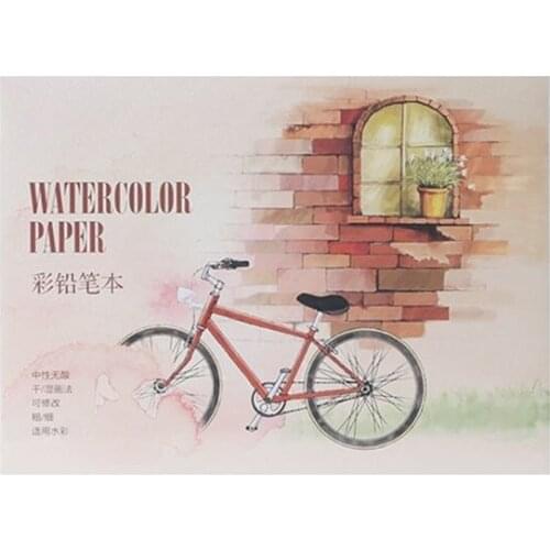 12 Sheet A5/A6 Watercolor Sketchbook Paper for Drawing Painting Color Pencil Book