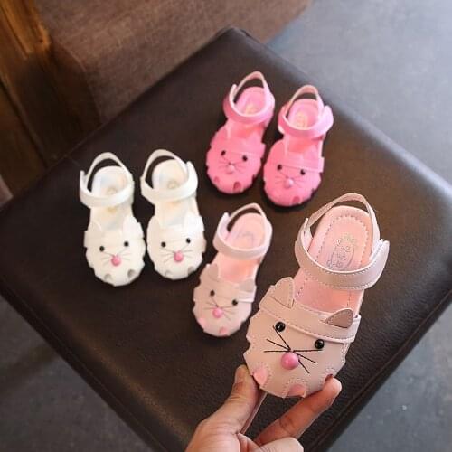 2021 Spring Summer New Girls Closed Sandals Breathable Summer Princess Shoes Fashion Childrens Shoes