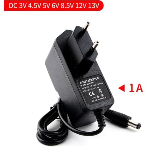 5V Power Supply Adapter Charger Universal US EU Adapter Plug DC 3/4.5/5/6/8.5/12/13 V 1A Power Adapter For Led Strip Light Lamp