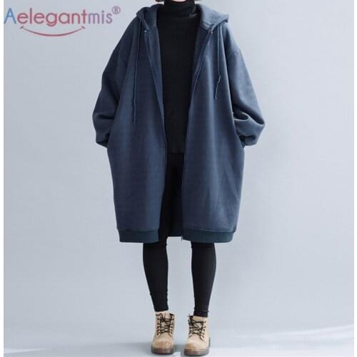 Женские длинные толстовки Aelegantmis China At AliExpress
