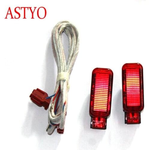 ASTYO Car Door Light Door Warning Light with cable For Octavia Yeti 2015 2016 2017 2018