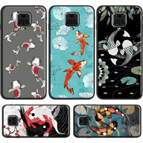 Koi Carp Fish Yin Yang Case For Xiaomi Redmi Note 10 Pro 8T 9S 7 8 9 Pro Cover For Redmi 9T 9C 9 9A 7A 8A K40