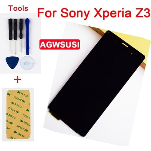 For Sony Xperia Z3 D6603 D6633 D6653 D6643 L55T Full Touch Screen Digitizer Sensor Glass + LCD Display Monitor Panel Assembly