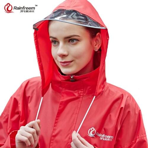Rainfreem Hot Sale Raincoat Suit Hooded Motorcycle Poncho Motorcycle Riding Rainwear S-6XL Hiking Fishing Rain Gear