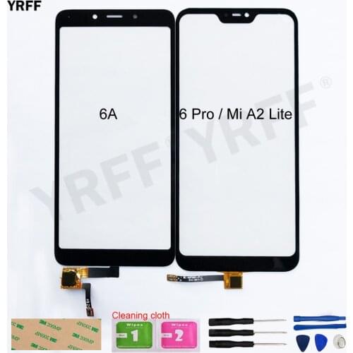 For Xiaomi Mi A2 Lite Touch screen For Xiaomi Redmi 6 Pro 6A Touch Screen Digitizer Sensor Glass Panel Replacement