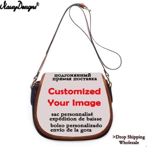 Customized Your logo crossbody bags for women Girl DIY purses and handbags Women designer bags Free Drop Tote Bags Shipping