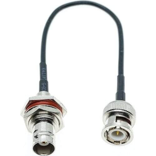 RG174 Cable BNC male to BNC female Jack Bulkhead Straight Jumper Pigtail