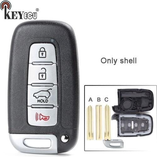 KEYECU for Hyundai Equus Genesis Coupe Genesis Sedan for Kia Optima Forte Replacement 3 Button Key Remote Car Key Shell Case Fob