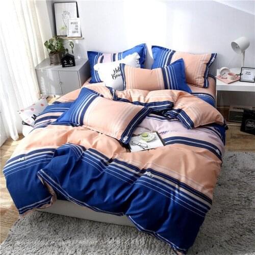 Geometric Star Fruit Printed Bed Cover Set Cartoon Duvet Cover Adult Child Bed Sheet and Pillowcase Comforter Bedding Set 61001