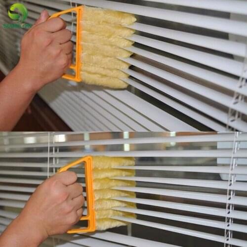 Creative Microfibre Venetian Blind Blade Cleaner Air Conditioner Duster Cleaning Brush Window Shade Shutters Wizard Cleaner Tool