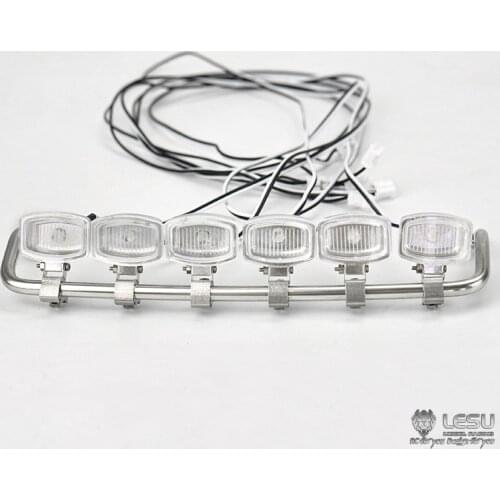 LESU Metal Roof Spotlight LED Light for 1/14 RC TAMIYA MAN TGX26.540 Tractor Truck DIY Model Car