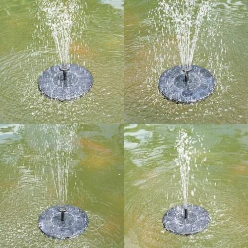 Mini Solar Power Water Fountains Garden Pool Pond Outdoor Solar Panel Bird Bath Floating Water Fountain Pumps Garden Supplies