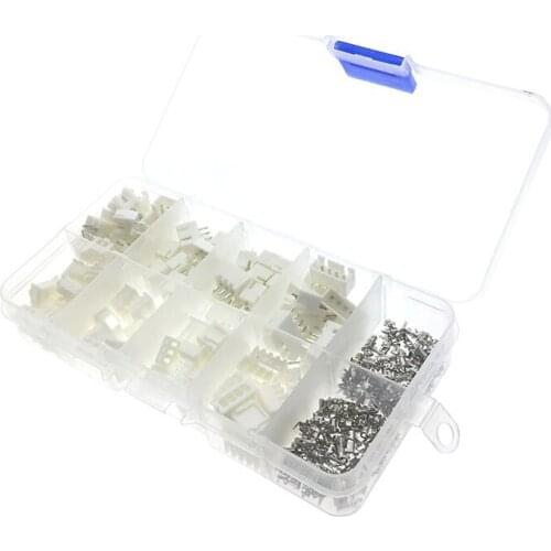 XH2P Kits 50sets=150pcs Kit in box 2p 3p 4 pin 2.54mm Pitch Terminal / Housing / Pin Header Connectors Adaptor