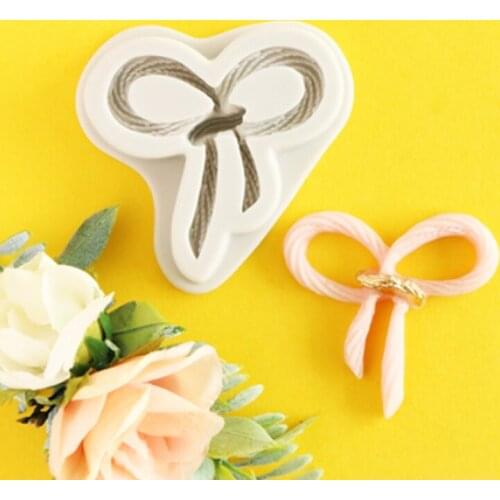 New Bow Silicone Mold Fondant Cakes Decorating Tools Silicone Mould Sugarcrafts Chocolate Baking Tools For Cakes Gumpastes Form