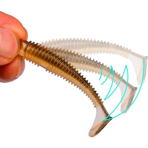 2021 New 5cm 6cm 7.5cm T bait lure Worm Soft Bait Goods For Fishing Sea Fishing Pva Swimbait Wobblers Artificial Tackle