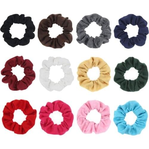 New arrival Fashion women lovely small size solid Hair bands cute hair scrunchies girls hair Tie Accessories Ponytail Holder