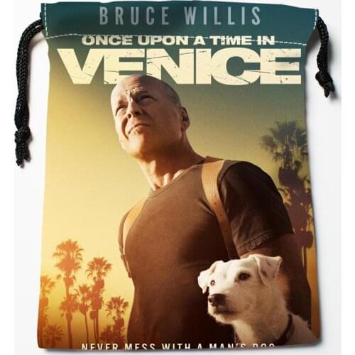 Hot Sale Custom Once Upon a Time in Venice Drawstring Bags Custom Storage Bags Storage Printed gift bags More Size 18*22cm