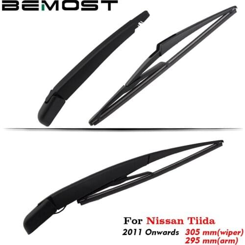 BEMOST Auto Car Rear Windshield Wiper Arm Blade Brushes For Nissan Tiida 305MM Hatchback 2011 2012 2013 2014 2015 2016 2017 2018