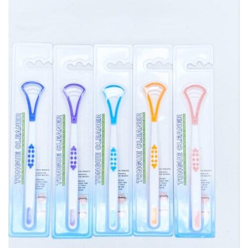 1 Pcs Tongue Scraper Tongue Cleaner Tongue Scraper Remove Halitosis Tongue Coating Oral Care Independent Tongue Scraping Brush