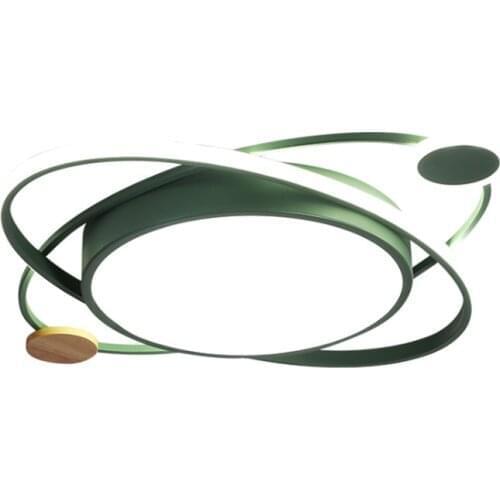 Modern Nordic Fashion Macaron Metal Ceiling Lamp Round Acrylic Bed Room Foyer Balcony Dimmer Light Pink/Green/Black/Grey