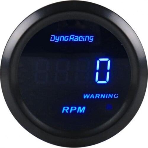 LED RPM Meter Tachometer 0-9000rpm 12V ABS Racing Instrument Automobile Speed Meter for 12V 4/6/8 Cylinders Gasoline Vehicles