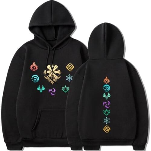 Hot Game Genshin Impact Print Hoodie Men Harajuku Kawaii Style Male Sportswear Sweatshirt Graphic Tops Clothes for Teens