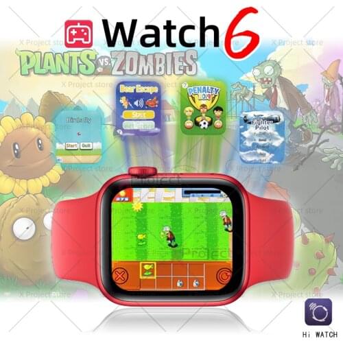 Watch 6 Smartwatch 2020 Games Dial Call Heart Rate Smart Watch Men Women watches pk iwo 12 13 14 max HW12 W66 T600 HW22 T500 pro