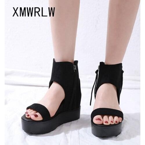 XMWRLW Womens Summer Sandals High Heels Women Wedge Shoes 2020 Summer Platform Shoes For Women Sandals Ladies Sandal Shoe
