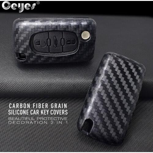 Ceyes Car Accessories Styling Protection Shell Cover Case For Citroen C2 C3 C4 C4L C5 C6 For Peugeot 208 207 308 RCZ 2 3 Buttons