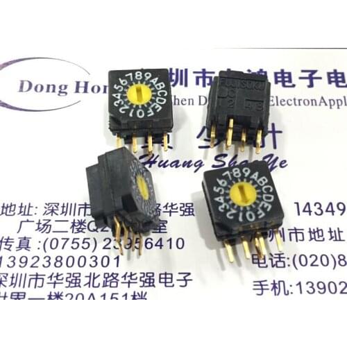 0-F / 16-bit 1248 C Rotary Dip Coding Switch DRR3016 free shippping