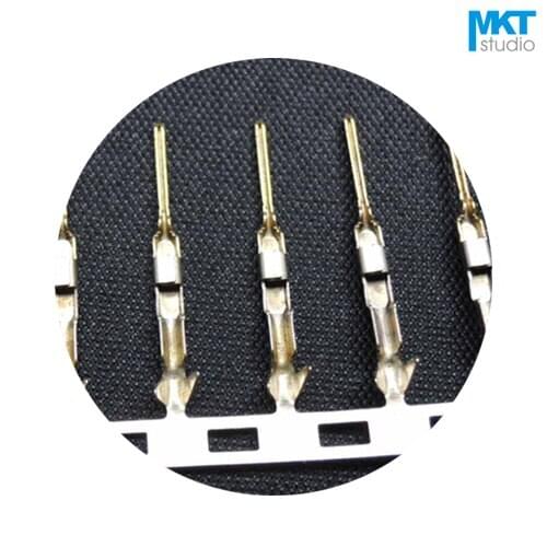 1000Pcs Gold Plated Male Metal Crimps Terminals For Dupont 2.54mm Pitch Female Housing Box Header