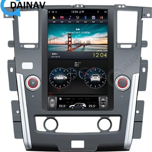 13.6 inch Vertical screen PX6 Auto GPS Navigation DVD Player For NISSAN PATROL 2010-2018 Car Multimedia Radio