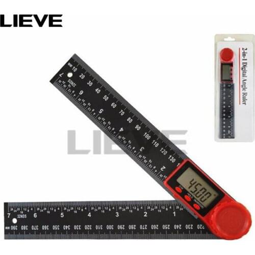 300mm 12inch Digital protractor Angle ruler 200mm 8inch angle Finder Meter Stainless Steel 360 degree goniometer inclinometer